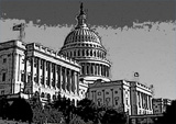 A B/W Adobe Posterized Image of Capitol Hill