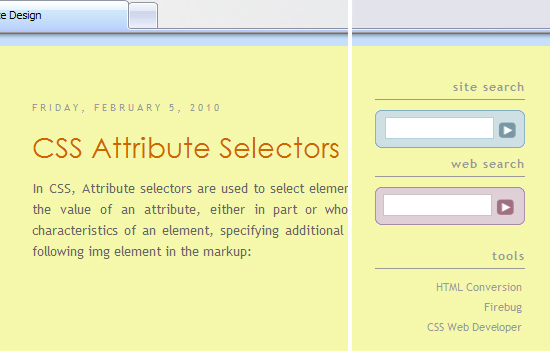 CSS User Style Sheet I