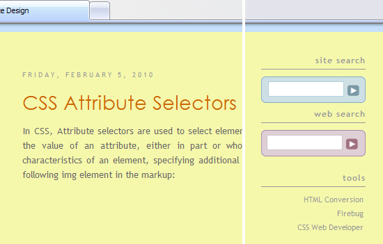 CSS Bakery Yellow Background CSS User Style Sheet I