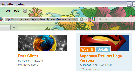 Firefox Personas Firefox Personas