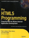 Pro HTML5 Programming: Powerful APIs for Richer Internet Application Development