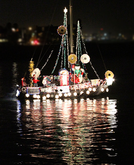 Holiday Parade<br>[looks like focus was on reflections and not the boat]<br>© 2010 Copyright www.cssrule.com All Rights Reserved
